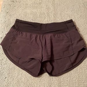 Black Lululemon shorts size 2